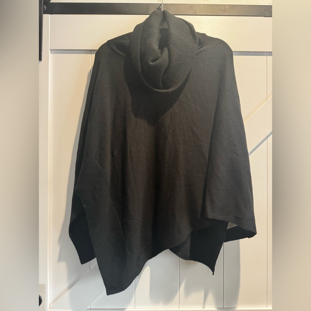 Elegant Black Women's Sweater Shaw
